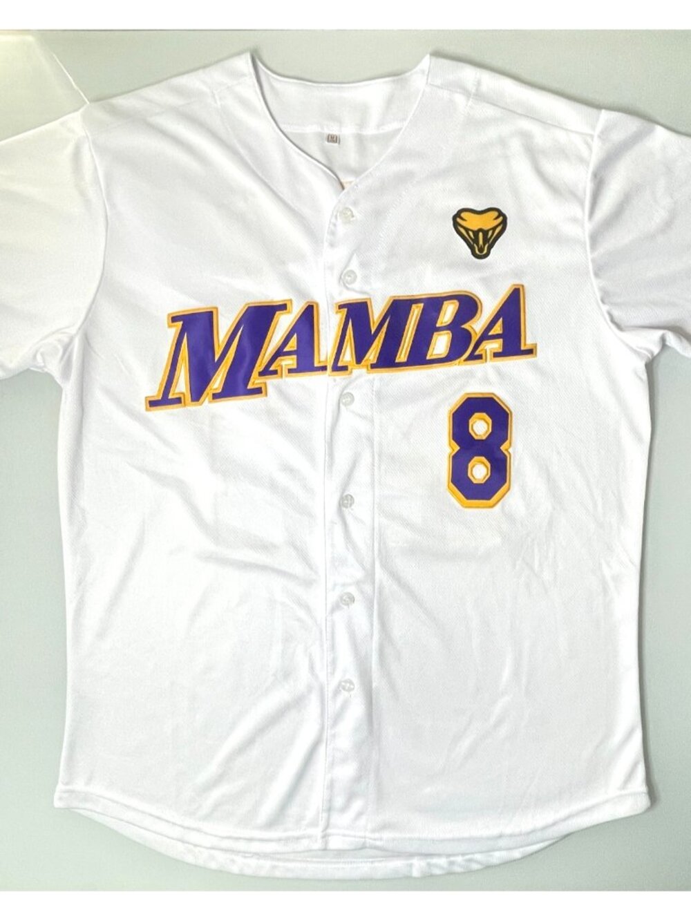 Kobe Bryant “Mamba” Tribute LA Lakers Baseball Jersey Size M